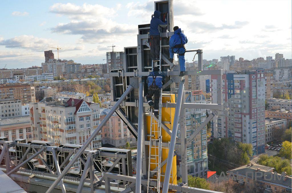 rn26 Вывеска нефтяной компании Роснефть в Самаре сделана в Альпром
