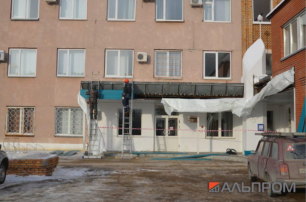 Монтаж фриза АБК Биаксплен