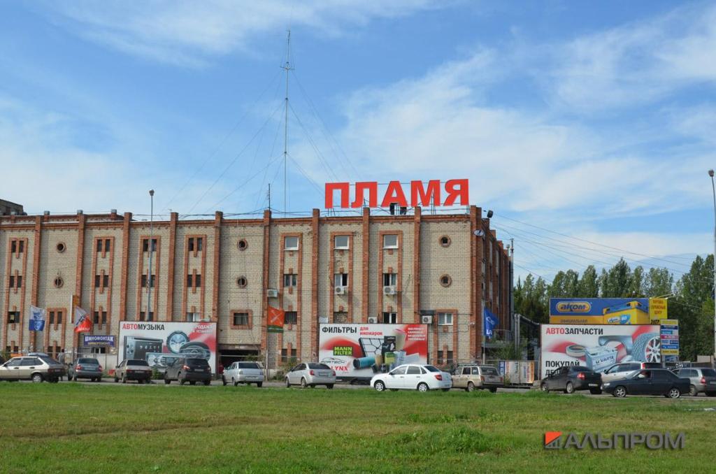 Крышная рекламная установка Пламя в Тольятти