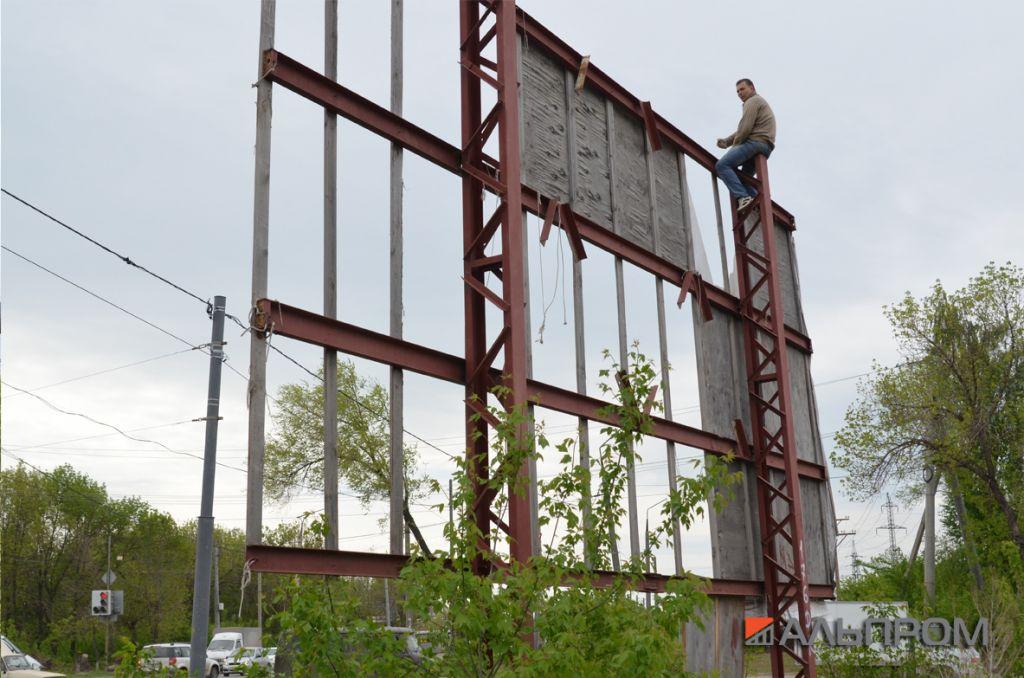 Демонтаж наружной рекламы