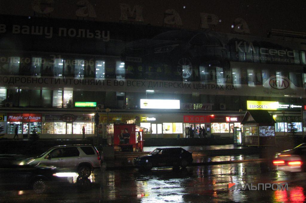 Баннер без подсветки ночью