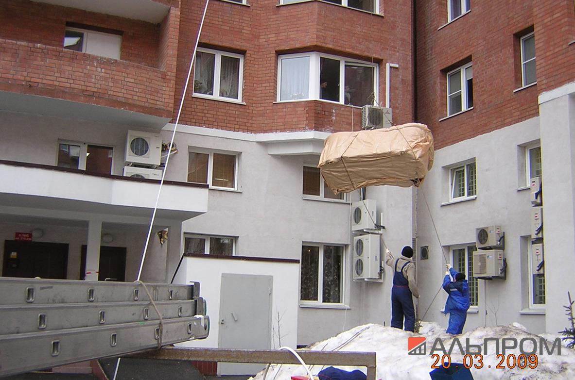 Подъем мебели в окно в Самаре и Тольятти