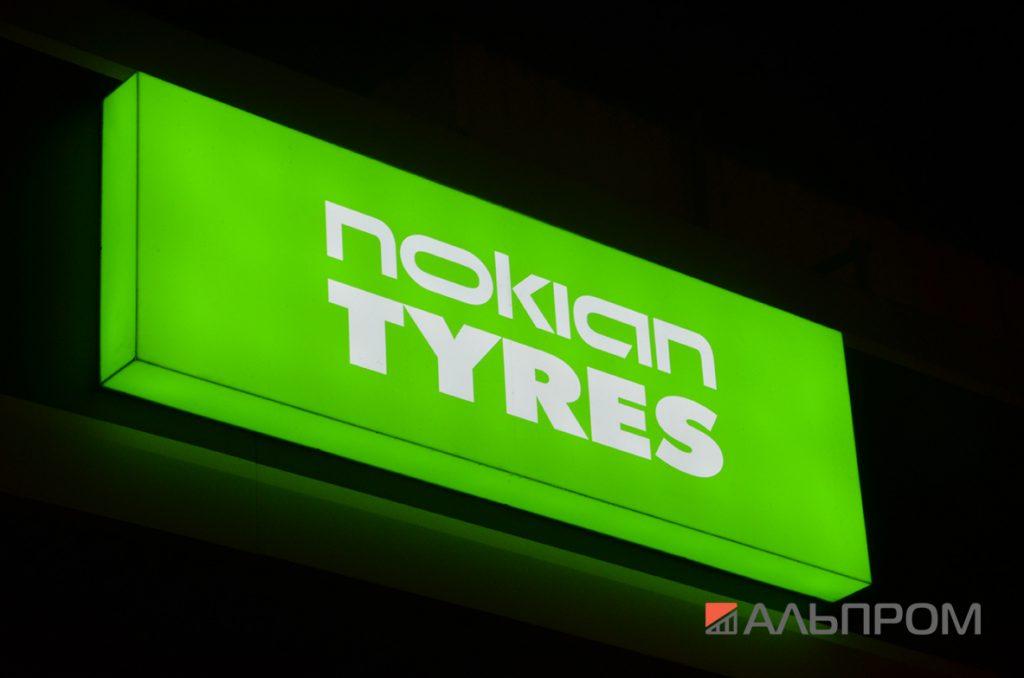 Вывеска для шинного центра Nokian Tyres в Тольятти