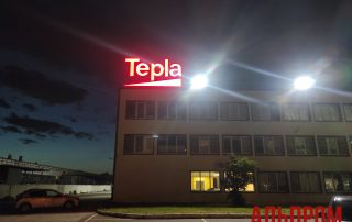 Крышная световая рекламная конструкция Tepla в Тольятти